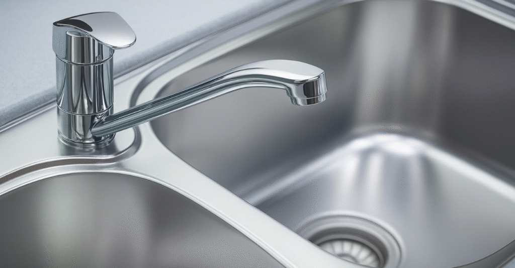 aço inox brilhando