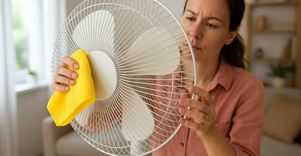 Como limpar ventilador com saco