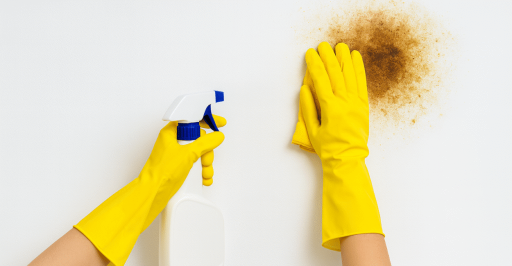 remover manchas de óleo da parede