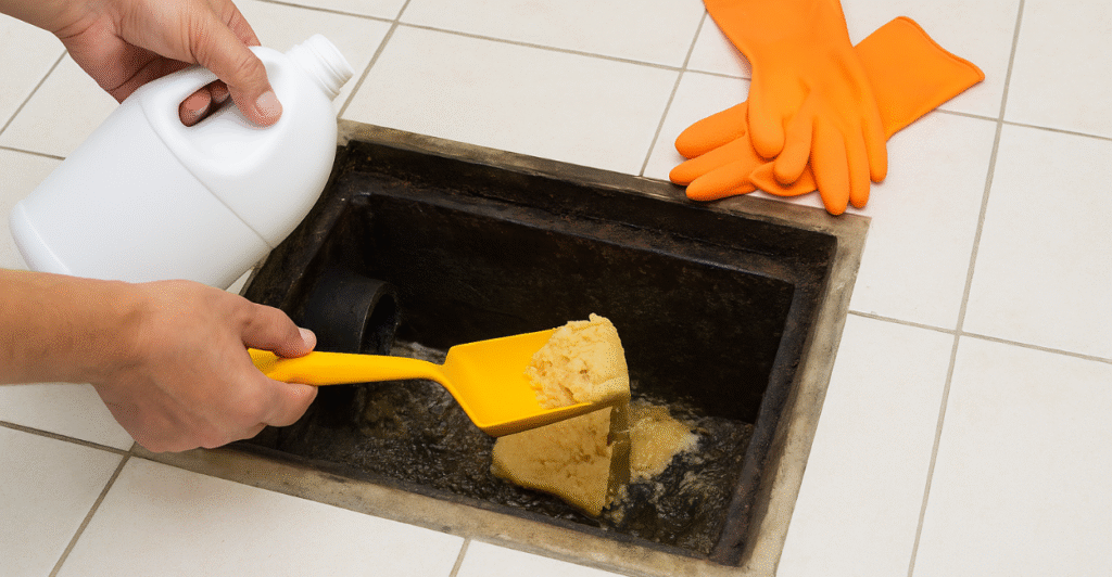 produto para limpar caixa de gordura