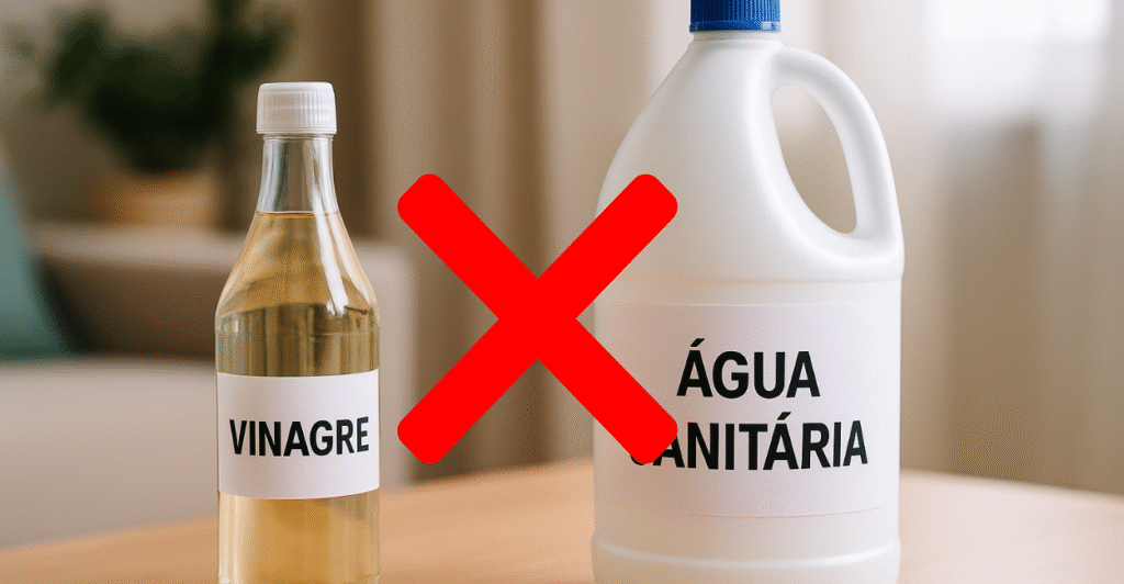 Todo mundo faz, mas poucos sabem: o risco escondido na mistura de vinagre com água sanitária
