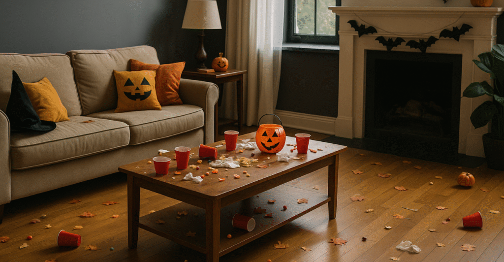 O que limpar antes e depois da festa de Halloween para evitar sujeira acumulada