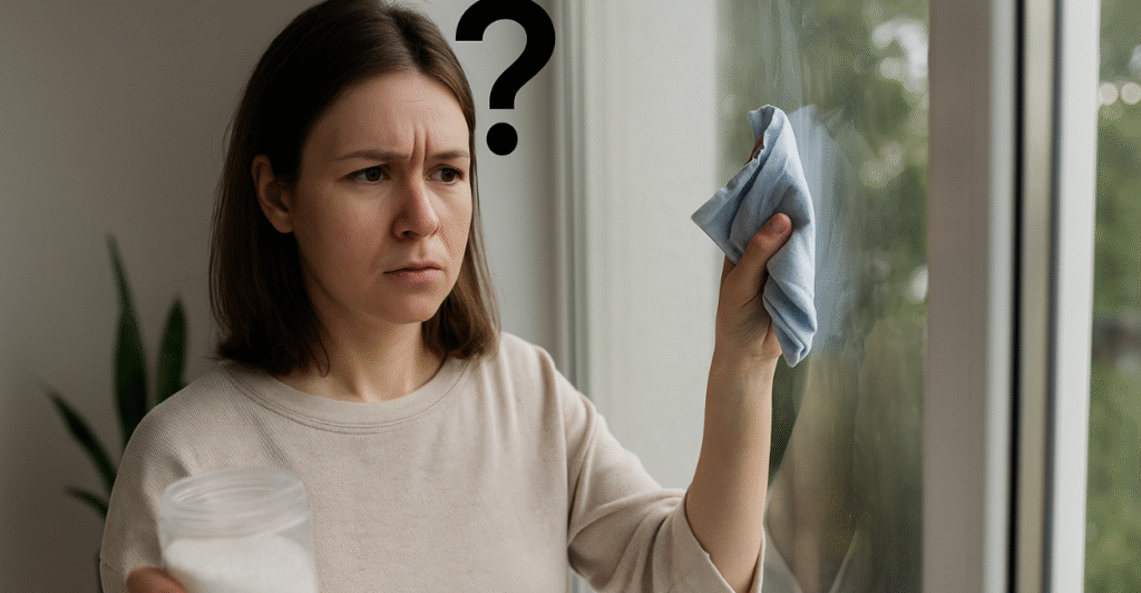 Espelhos e vidros brilhando com esse truque caseiro que usa sal