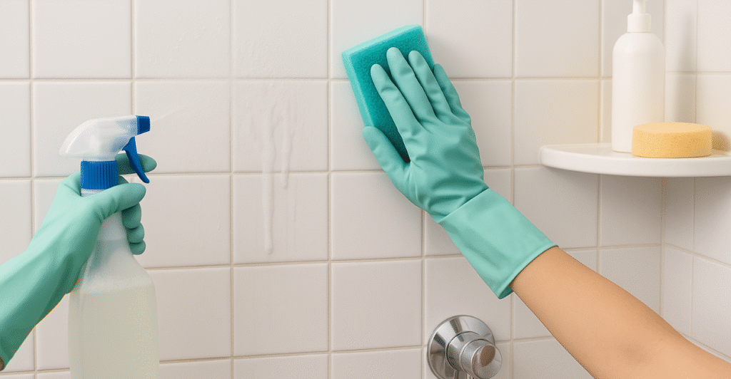 O segredo das donas de casa para eliminar a gordura dos azulejos do banheiro