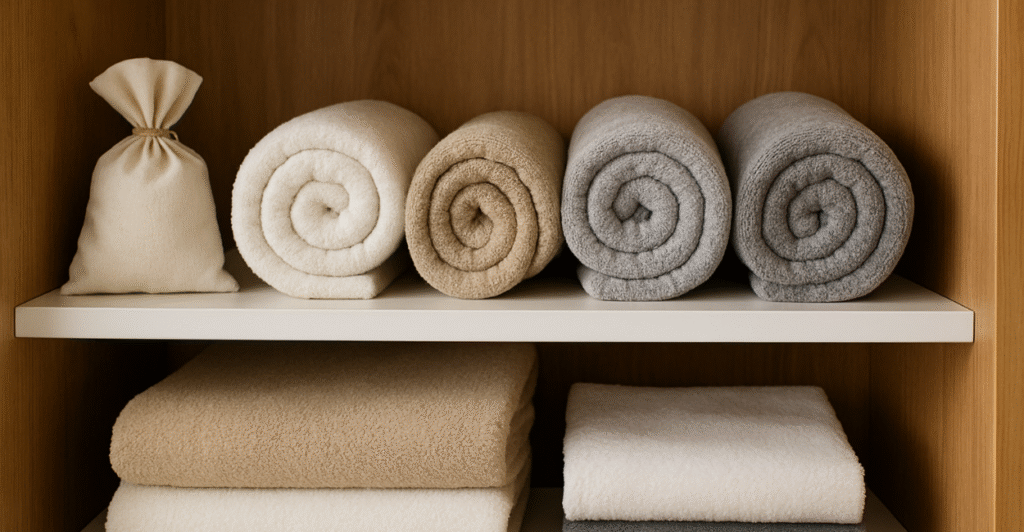 O segredo revelado: como organizar toalhas no guarda-roupa e manter o perfume por mais tempo
