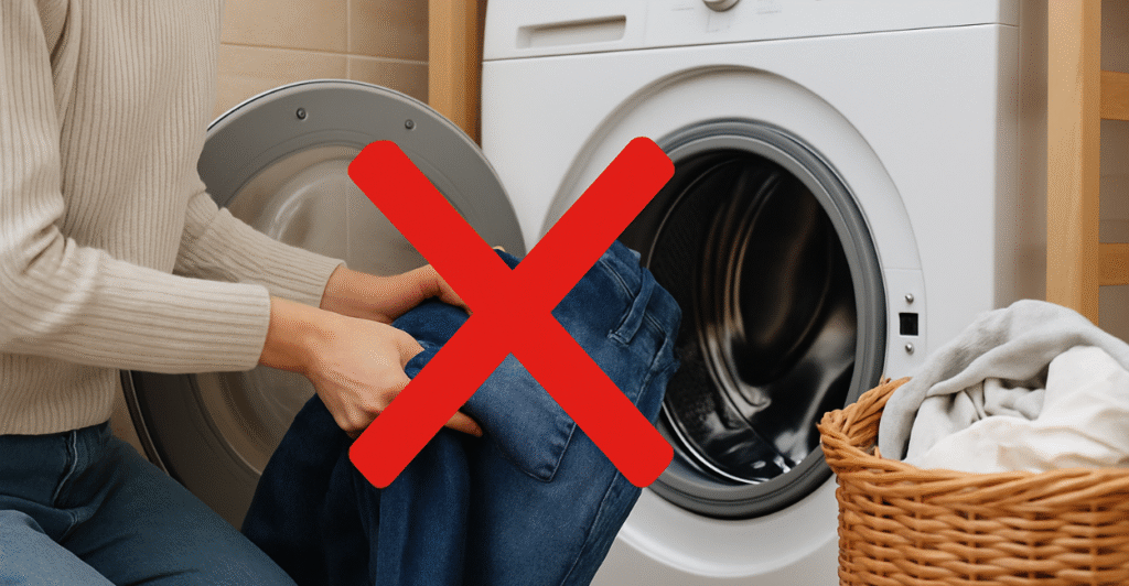 Esqueça o que te ensinaram: o erro comum ao lavar calça jeans que faz ela durar menos
