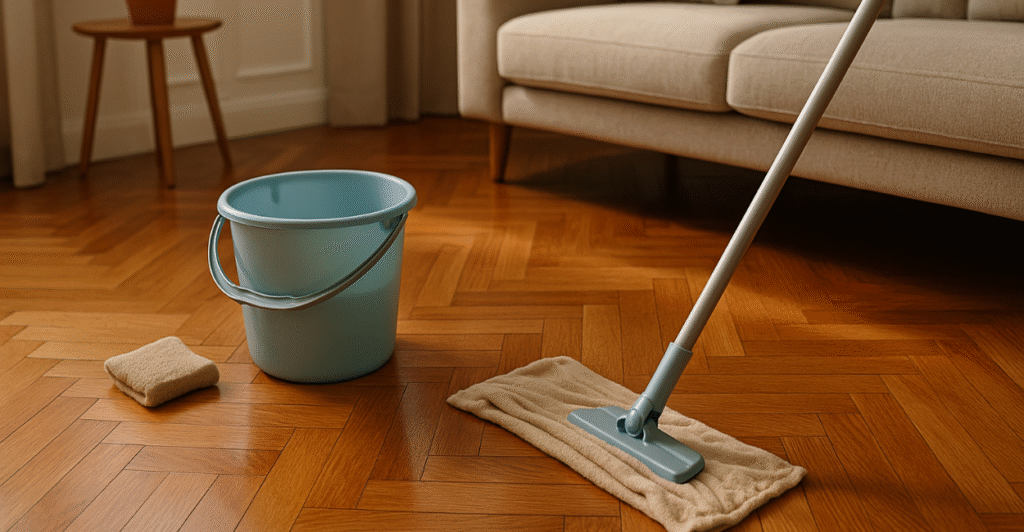 Deixe sua casa impecável: como limpar piso de taco do jeito certo e sem esforço