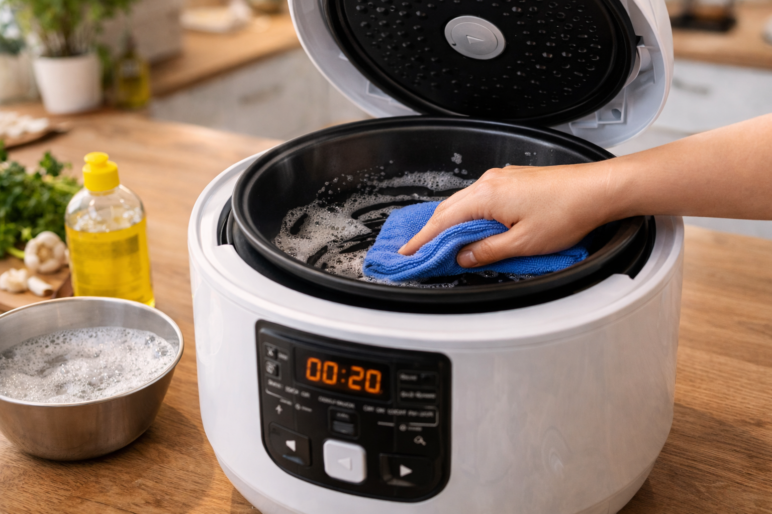 Como limpar panela elétrica de arroz por dentro sem danificar o revestimento